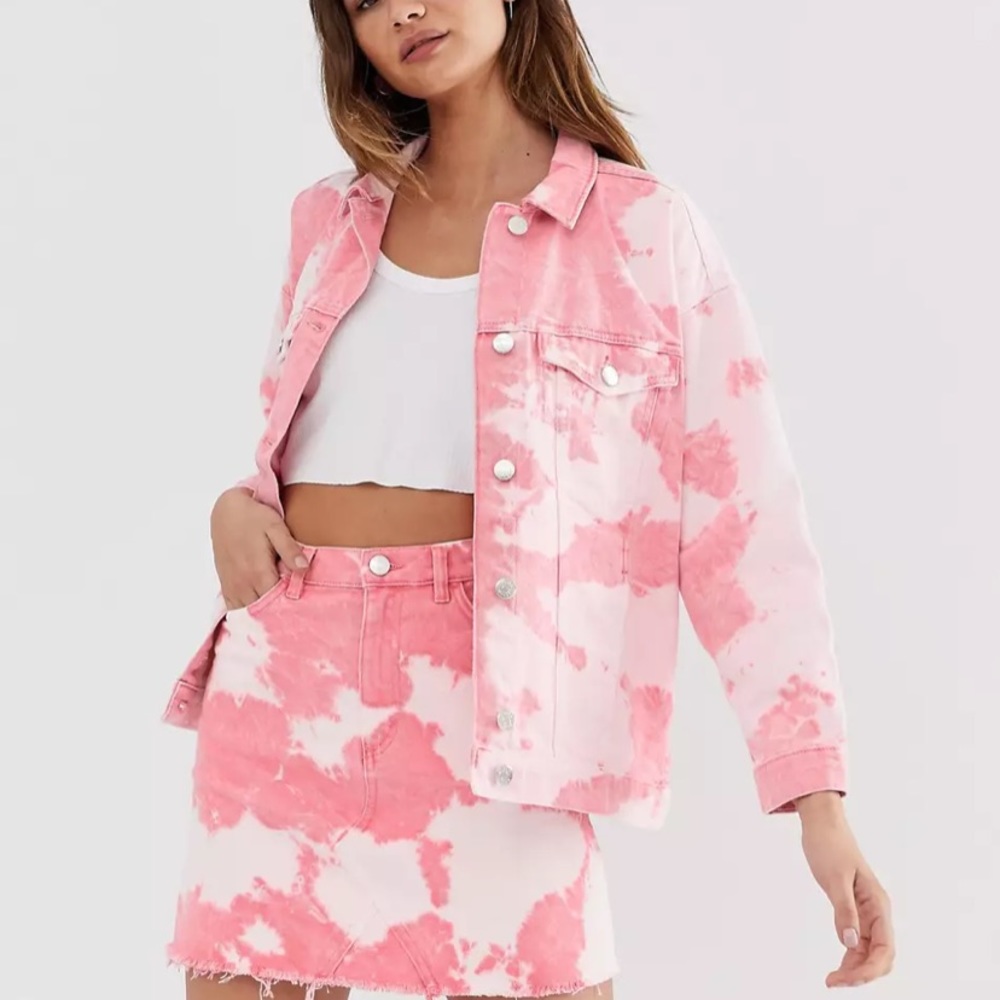 Asos Monkl Denim Tie Dye Jacket